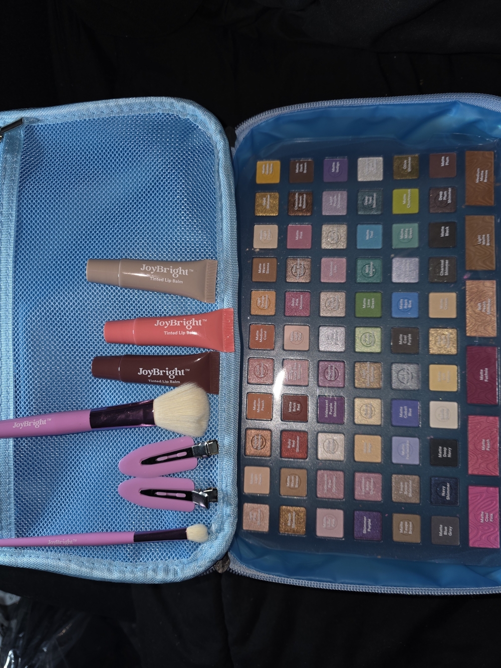 JoyBright By Ulta Makeup Palette & Brush Set in Blue NEW